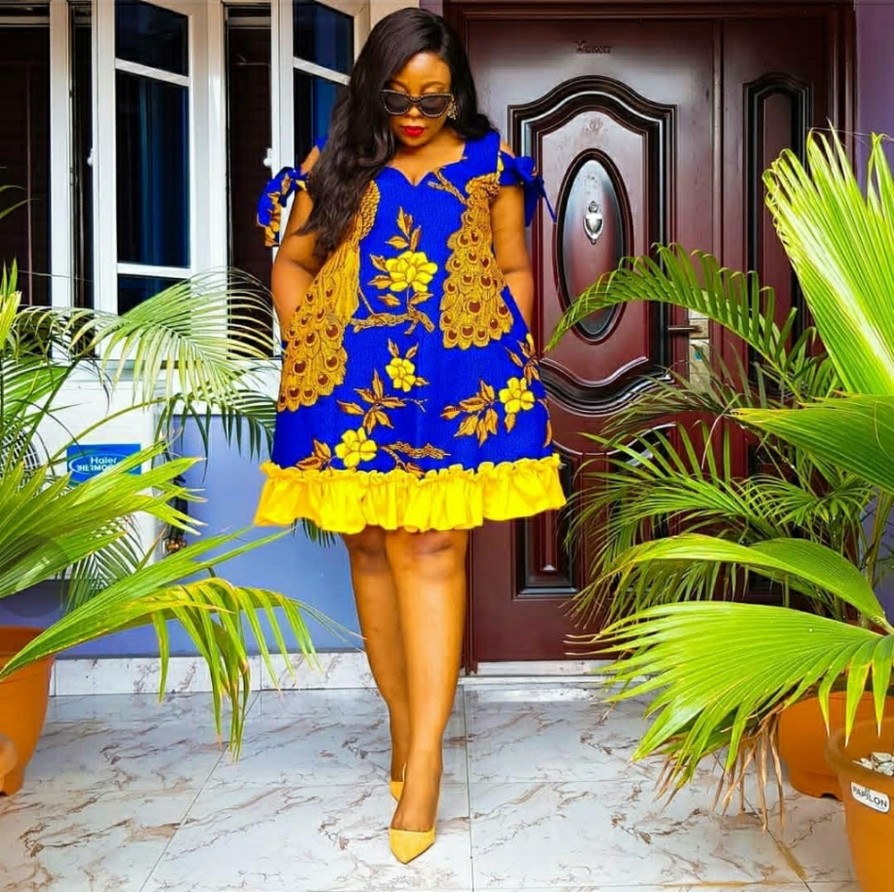 *SOLD* Sleeveless ankara dress with pockets